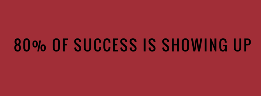 80% of Success is